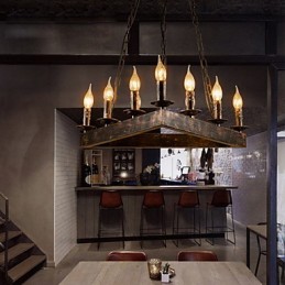Plafonniers rétro classiques en métal, lampes suspendues simples, lampe suspendue de café
