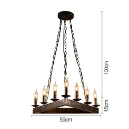 Plafonniers rétro classiques en métal, lampes suspendues simples, lampe suspendue de café