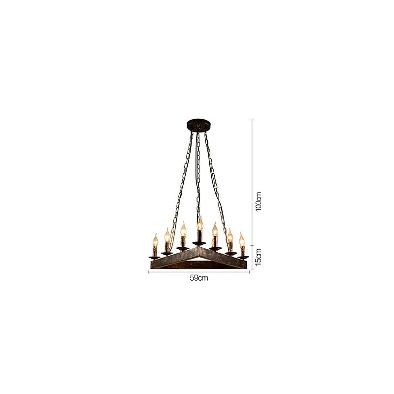 Plafonniers rétro classiques en métal, lampes suspendues simples, lampe suspendue de café
