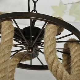 Suspension rétro en métal galvanisé de style mini