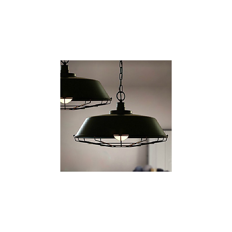 Lampe à tête unique en fer forgé, style campagnard, restaurée selon les anciennes méthodes