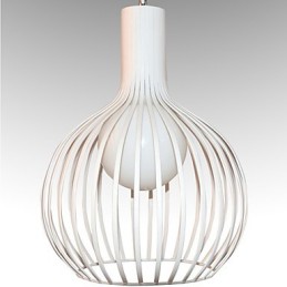 Lustre cage à oiseaux en fer forgé de style rétro américain