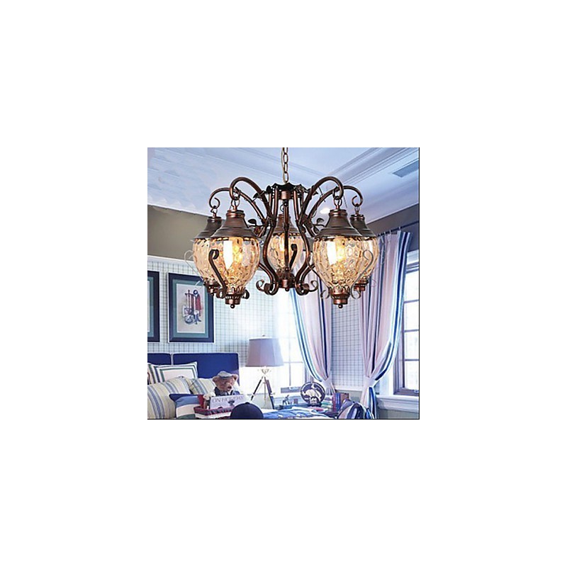 Lustre Lron antique pastoral européen rétro
