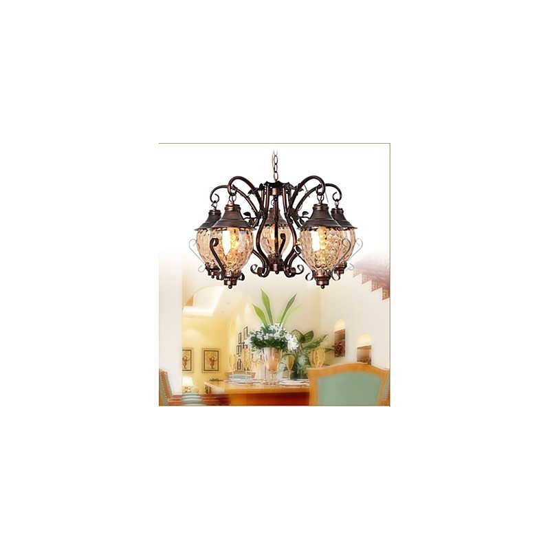 Lustre Lron antique pastoral européen rétro