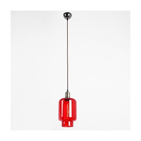 Suspension moderne en verre plaqué à 1 lumière Suspension moderne en verre plaqué à 1 lumière