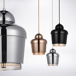 Suspension 1 lumière moderne et simple, en acier au carbone, chrome doré, noir et blanc