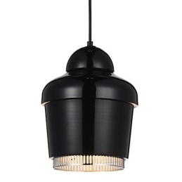 Suspension 1 lumière moderne et simple, en acier au carbone, chrome doré, noir et blanc