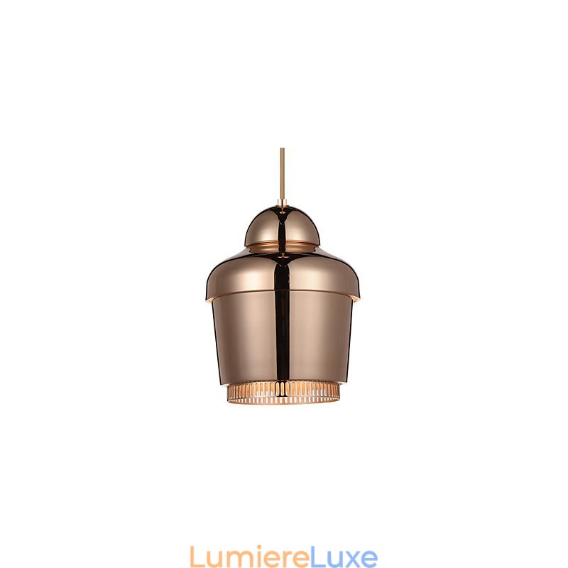 Suspension 1 lumière moderne et simple, en acier au carbone, chrome doré, noir et blanc