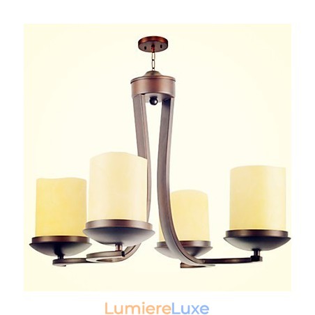 Lustre en métal peint de style mini rétro classique traditionnel Lustre en métal peint de style mini rétro classique traditionnel