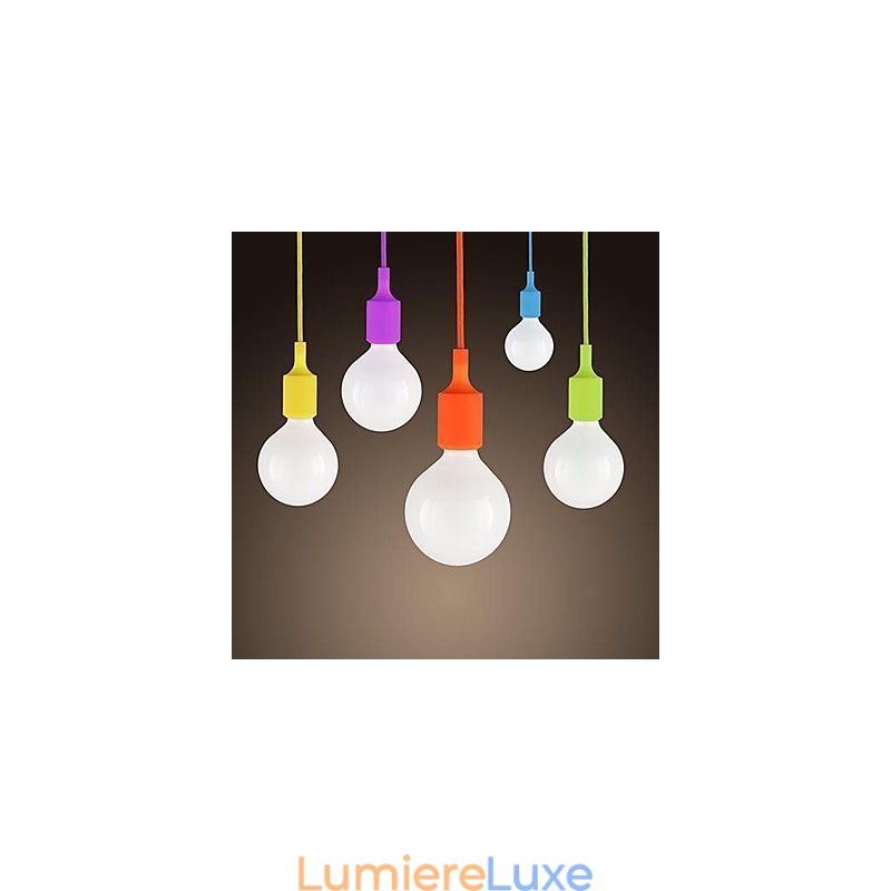 Mini suspension 1 lumière moderne minimaliste en silicone aux couleurs acidulées