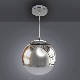 Suspension moderne contemporaine de style mini globe électroplaquée