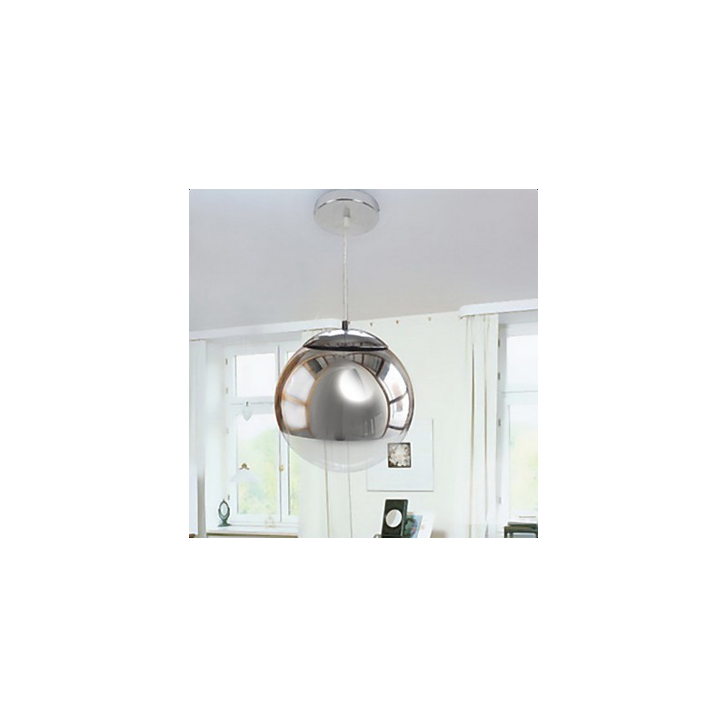 Suspension moderne contemporaine de style mini globe électroplaquée