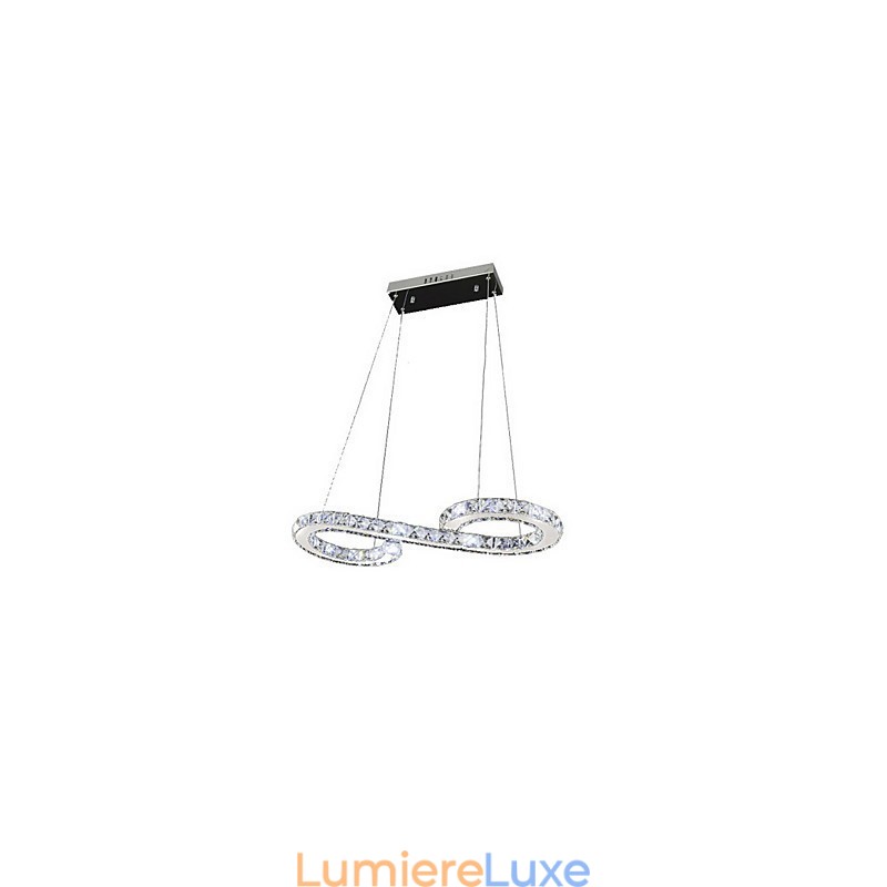 Modèle de suspension moderne en cristal, luminaires de plafond luxueux