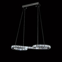 Modèle de suspension moderne en cristal, luminaires de plafond luxueux