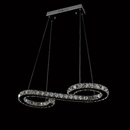 Modèle de suspension moderne en cristal, luminaires de plafond luxueux
