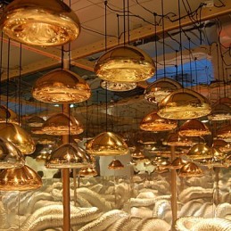 Suspension en métal moderne et contemporaine