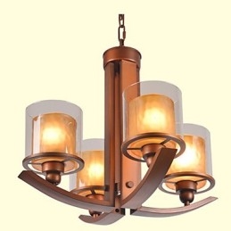 Lustre en métal peint de style mini rétro classique traditionnel