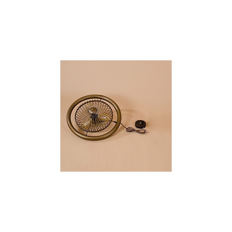 Plafonnier rétro classique en métal avec ventilateur, lampe suspendue simple, lampe suspendue pour café
