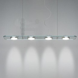Lampe de bureau rectangulaire en verre pour restaurant