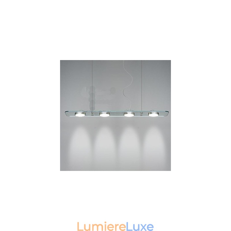Lampe de bureau rectangulaire en verre pour restaurant
