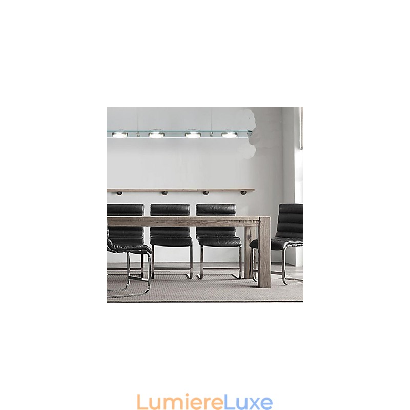 Lampe de bureau rectangulaire en verre pour restaurant