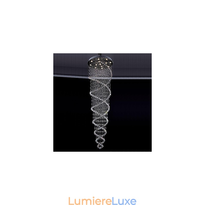 Suspension en métal galvanisé et cristal, style moderne, contemporain, traditionnel, classique, rustique, style lodge, vintage, style country island