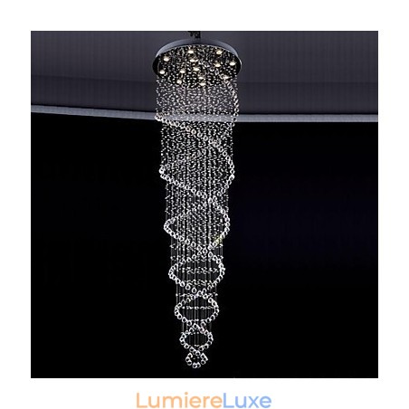 Suspension en métal galvanisé et cristal, style moderne, contemporain, traditionnel, classique, rustique, style lodge, vintage, style country island Suspension en métal galvanisé et cristal, style moderne, contemporain, traditionnel, classique, rustique, style lodge, vintage, style country island