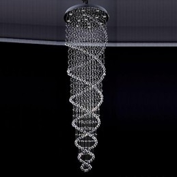 Suspension en métal galvanisé et cristal, style moderne, contemporain, traditionnel, classique, rustique, style lodge, vintage, style country island