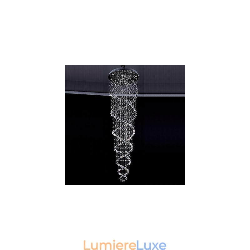 Suspension en métal galvanisé et cristal, style moderne, contemporain, traditionnel, classique, rustique, style lodge, vintage, style country island