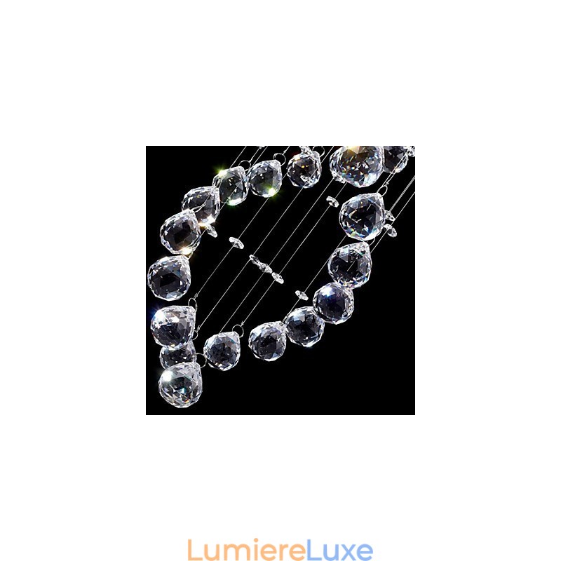 Suspension en métal galvanisé et cristal, style moderne, contemporain, traditionnel, classique, rustique, style lodge, vintage, style country island