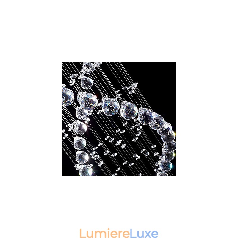 Suspension en métal galvanisé et cristal, style moderne, contemporain, traditionnel, classique, rustique, style lodge, vintage, style country island