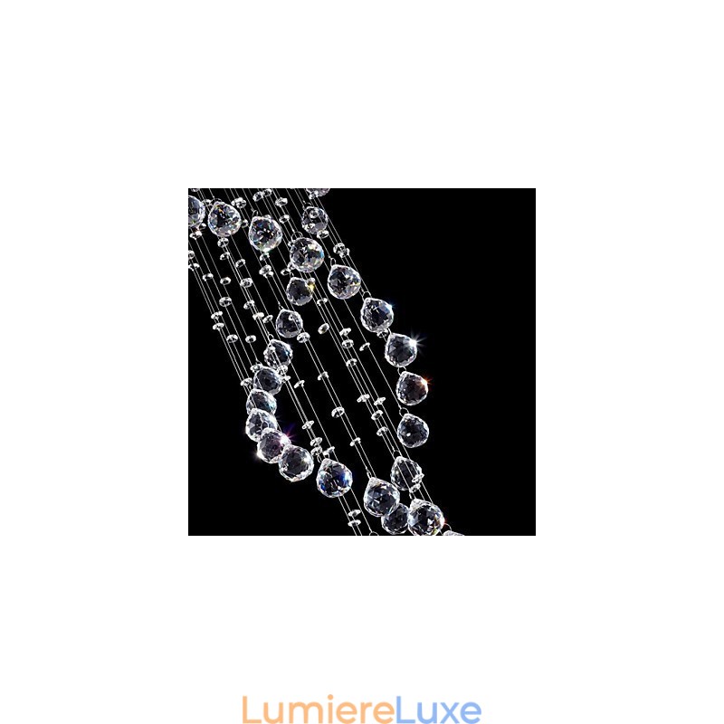 Suspension en métal galvanisé et cristal, style moderne, contemporain, traditionnel, classique, rustique, style lodge, vintage, style country island