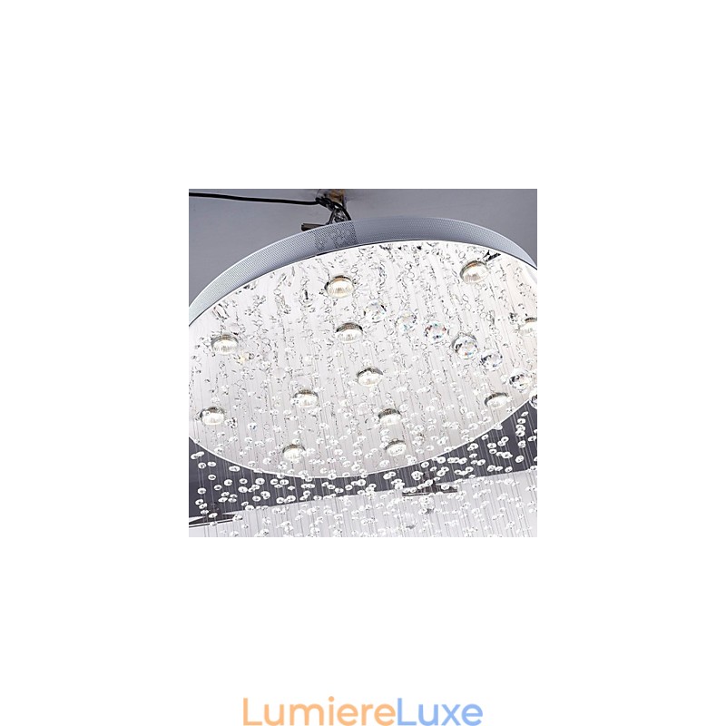 Suspension en métal galvanisé et cristal, style moderne, contemporain, traditionnel, classique, rustique, style lodge, vintage, style country island