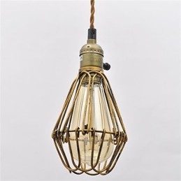 Lustre en fer à tête unique en forme de lotus, style vintage américain