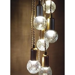 Suspension en verre style mini, style traditionnel, rustique, style rétro, style vintage, style tambour, globe terrestre