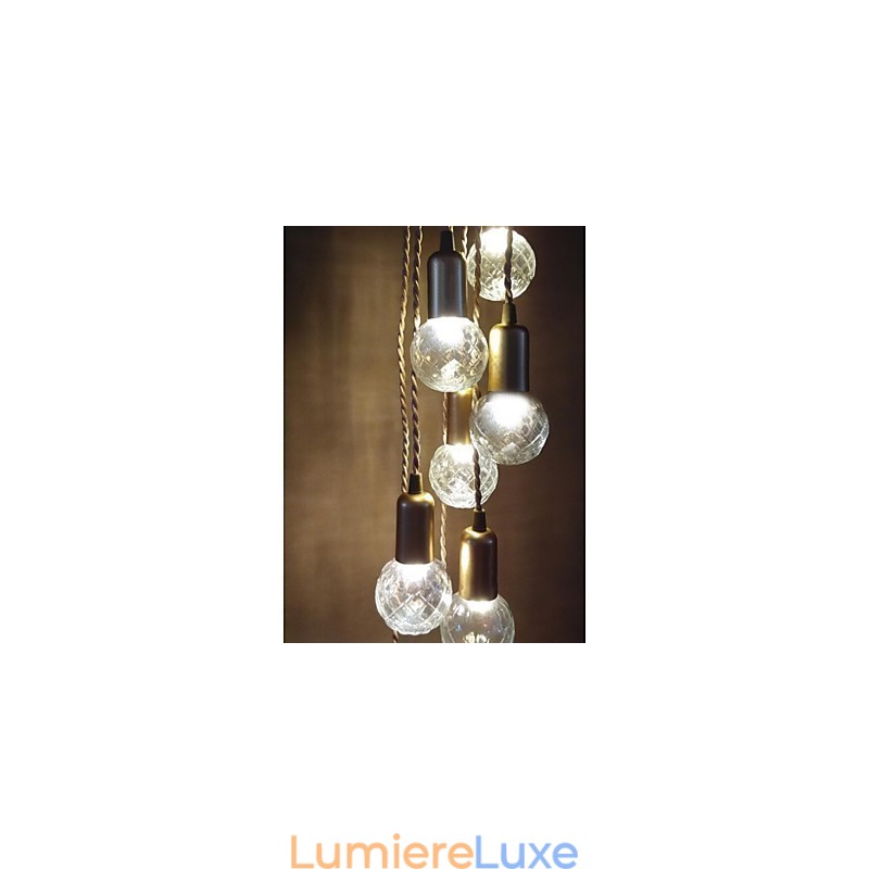 Suspension en verre style mini, style traditionnel, rustique, style rétro, style vintage, style tambour, globe terrestre