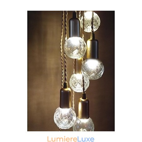 Suspension en verre style mini, style traditionnel, rustique, style rétro, style vintage, style tambour, globe terrestre Suspension en verre style mini, style traditionnel, rustique, style rétro, style vintage, style tambour, globe terrestre