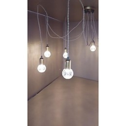 Suspension en verre style mini, style traditionnel, rustique, style rétro, style vintage, style tambour, globe terrestre
