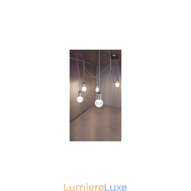 Suspension en verre style mini, style traditionnel, rustique, style rétro, style vintage, style tambour, globe terrestre