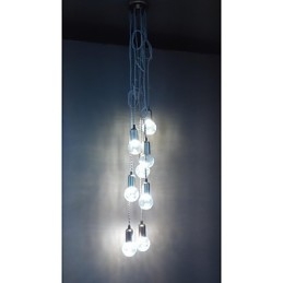 Suspension en verre style mini, style traditionnel, rustique, style rétro, style vintage, style tambour, globe terrestre