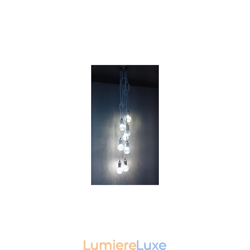 Suspension en verre style mini, style traditionnel, rustique, style rétro, style vintage, style tambour, globe terrestre