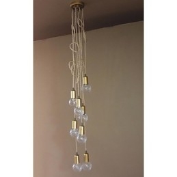 Suspension en verre style mini, style traditionnel, rustique, style rétro, style vintage, style tambour, globe terrestre