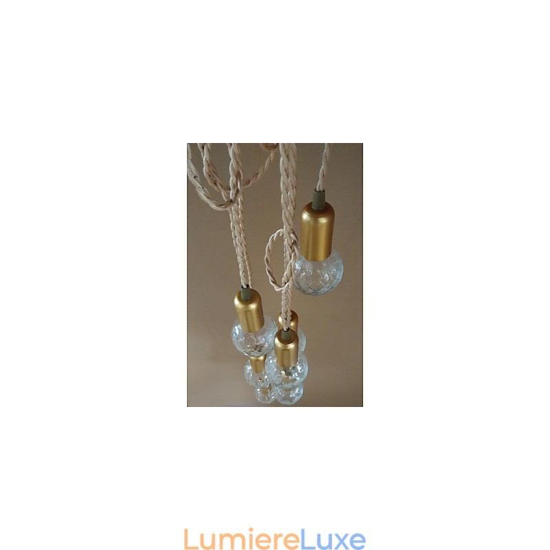 Suspension en verre style mini, style traditionnel, rustique, style rétro, style vintage, style tambour, globe terrestre