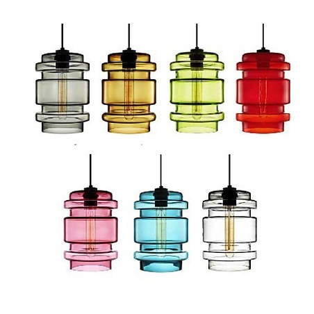 Lustre en verre artistique à tête unique couleur bonbon, abat-jour en verre (blanc, gris, jaune, vert, rouge, rose, bleu) Lustre en verre artistique à tête unique couleur bonbon, abat-jour en verre (blanc, gris, jaune, vert, rouge, rose, bleu)