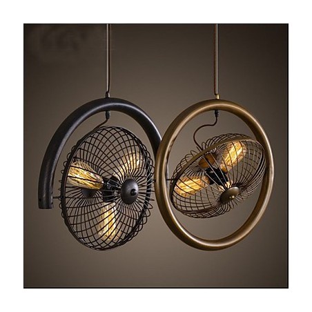 Lampe à vent industrielle rétro, lampe suspendue en forme de ventilateur de style américain Lampe à vent industrielle rétro, lampe suspendue en forme de ventilateur de style américain