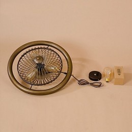Lampe à vent industrielle rétro, lampe suspendue en forme de ventilateur de style américain
