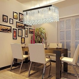 Lustre en cristal contemporain moderne