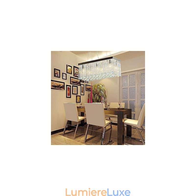 Lustre en cristal contemporain moderne