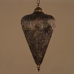 Lustre en fer creux à la main de style rétro américain d'Asie du Sud-Est