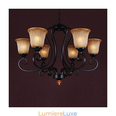 Lustre traditionnel de style bougie classique peint Lustre traditionnel de style bougie classique peint